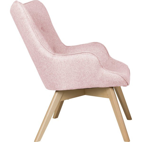 Világos rózsaszín fotel Niko – Ropez-image-3