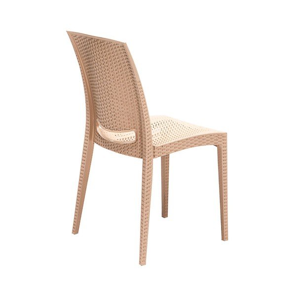 Bézs műrattan négyszemélyes kerti étkezőgarnitúra Rattan – Floriane Garden-image-4