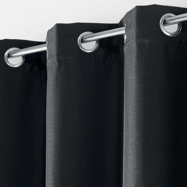 Antracitszürke sötétítő függöny 135x280 cm Tissea – douceur d'intérieur-image-1