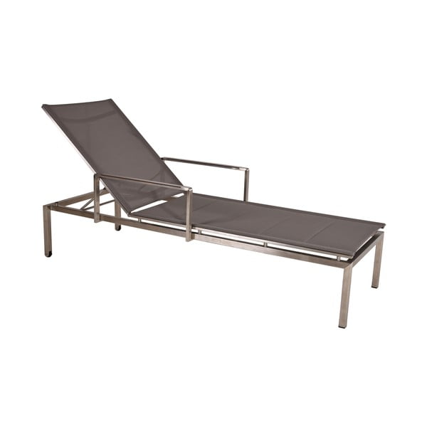 Szürke fém kerti napozóágy Sienna – Garden Pleasure
