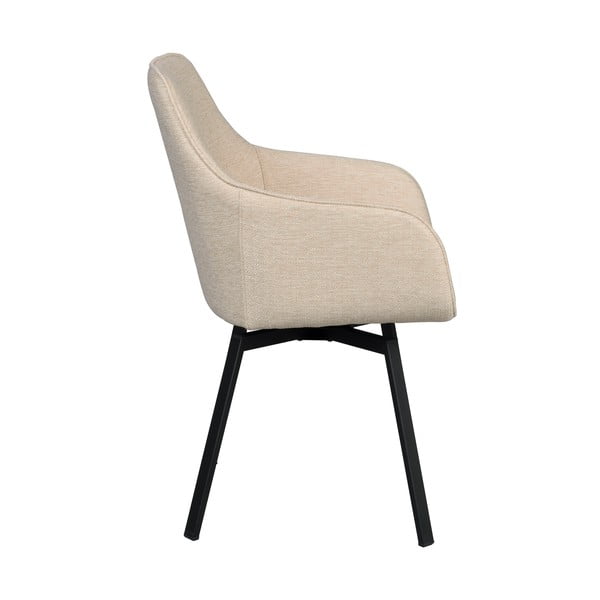 Bézs kárpitozott étkezőfotel szett 2 db-os Alison – Rowico-image-3