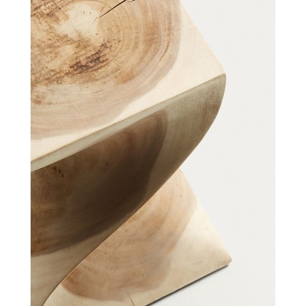 Munggur fa tárolóasztal 30x30 cm Hakon – Kave Home-image-3