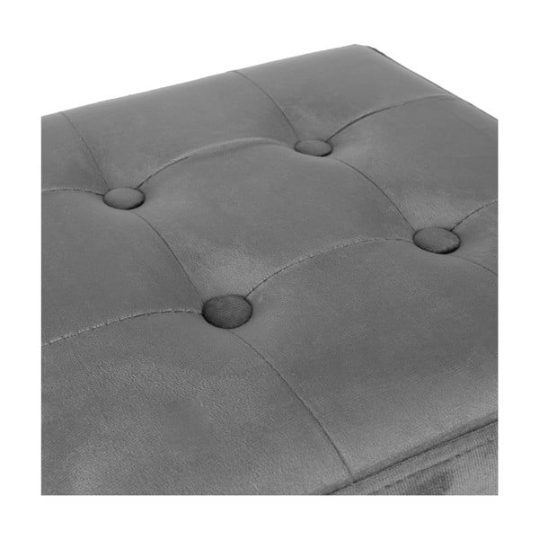 Szürke bársony puff – Compactor-image-1