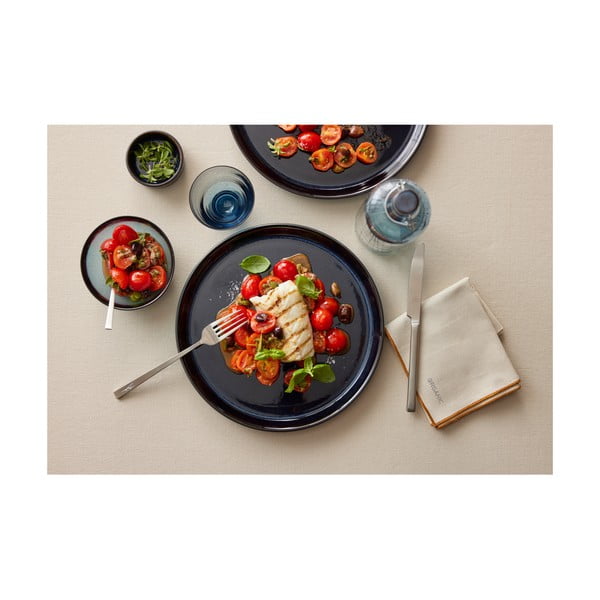 Matt ezüstszínű acél evőeszköz készlet 16 db-os – Bitz-image-1