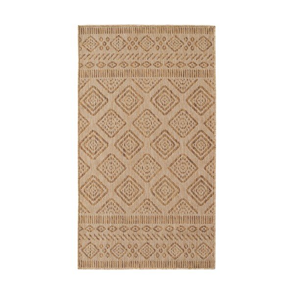 Bézs kültéri-beltéri szőnyeg 80x150 cm Mira 1452 – Ayyildiz Carpets