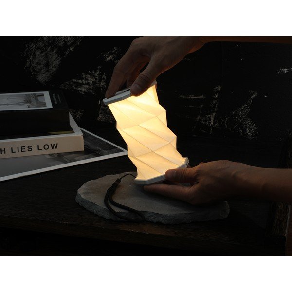 Fehér USB hordozható fénydekoráció ø 8 cm Twist – Gingko-image-4