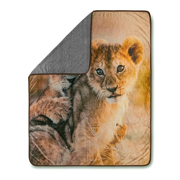 Baby Lion Sand pléd, 130 x 160 cm - Muller Textiels
