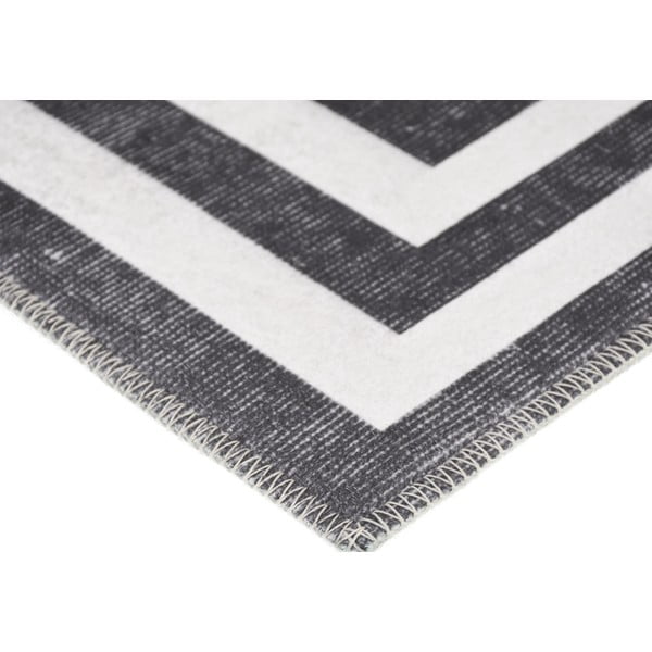 Fehér-szürke mosható szőnyeg 80x50 cm - Vitaus-image-2