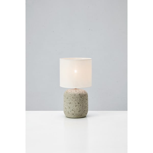 Szürke asztali lámpa textil búrával (magasság 33 cm) Montagna – Markslöjd-image-2