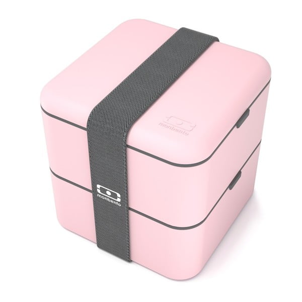 Square rózsaszín uzsonnás doboz - Monbento