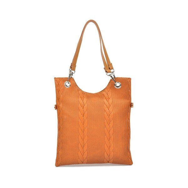 Lidia konyak barna bőr kézitáska - Mangotti Bags-image-2