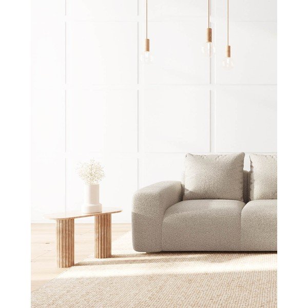 Bézs buklé kanapé 287 cm Feiro – MESONICA-image-3