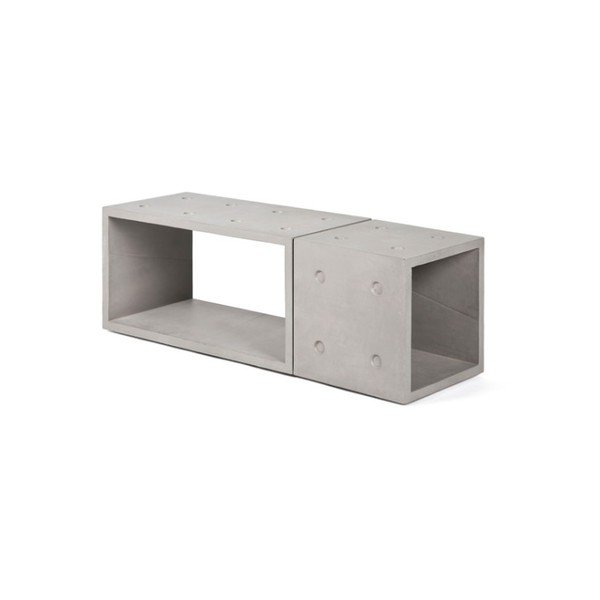 Dice 2 részes variálható beton könyvespolc - Lyon Béton-image-1