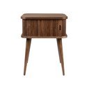 Barna éjjeliszekrény diófa dekorral Barbier – Zuiver
