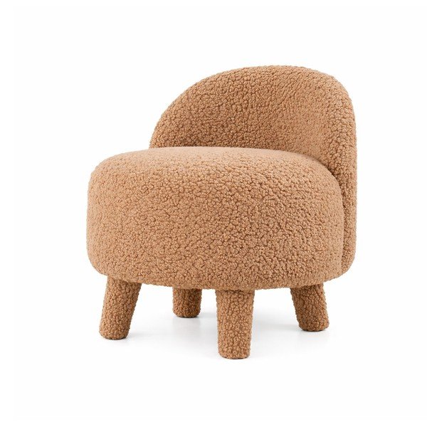 Barna buklé gyerek fotel Moouv – Artie