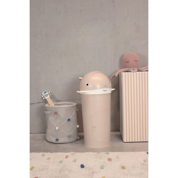 Bézs műanyag szemetes pelenkákhoz 25 l Whale – Kindsgut-image-1