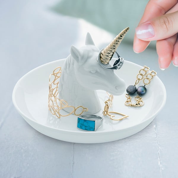 Porcelán ékszertartó tál Unicorn – Balvi-image-1
