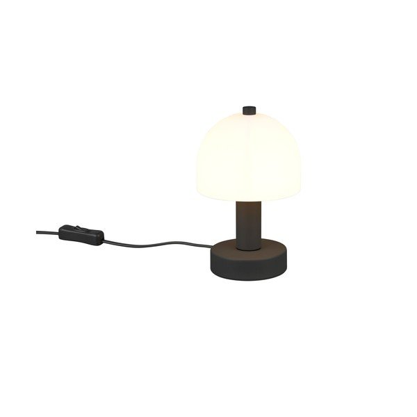 Fekete-fehér asztali lámpa üveg búrával (magasság 19 cm) Glenn – Reality-image-4