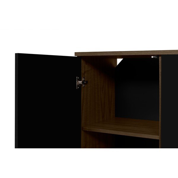 Fekete komód, szélesség 190 cm Albi - TemaHome-image-1