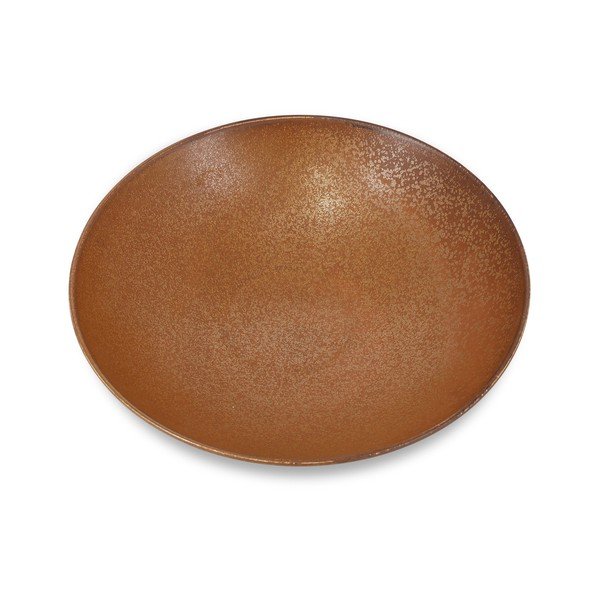 Barna mély porcelán tányér ø 26 cm Ovio – BonBistro-image-1