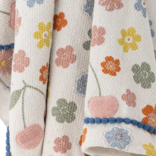 Újrahasznosított pamut gyerek takaró 130x160 cm Cherry – Bloomingville Mini-image-2