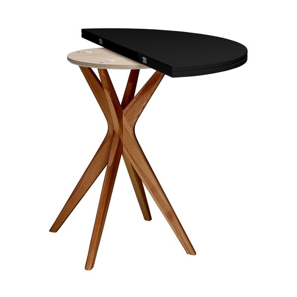 Kerek bővíthető étkezőasztal 45x90 cm Jubi – Ragaba-image-3