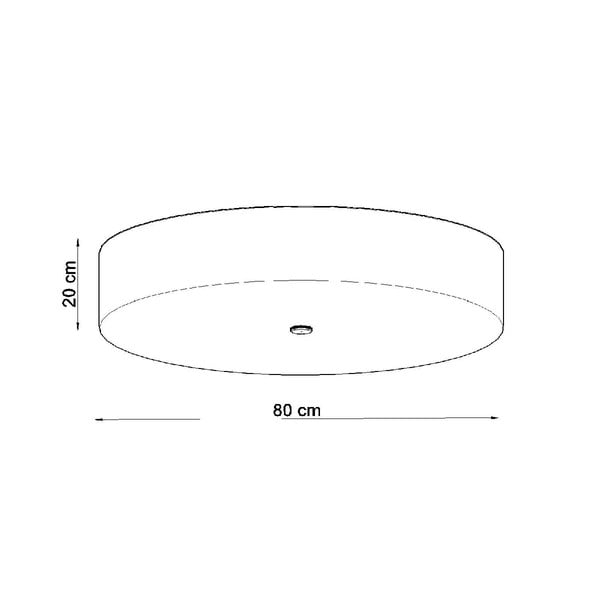 Fekete mennyezeti lámpa üveg búrával ø 80 cm Herra - Sollux-image-4
