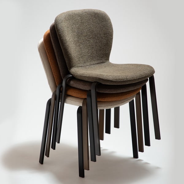 Barna kárpitozott étkezőszék Heap – DAN-FORM Denmark-image-1