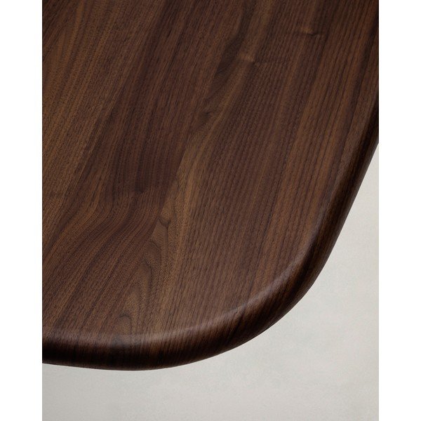 Étkezőasztal diófa dekorral 121x121 cm Melvar – Kave Home-image-4