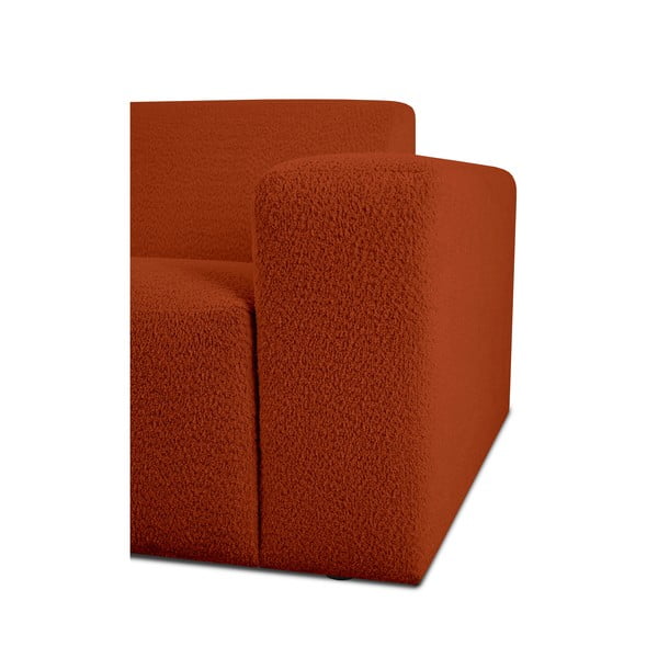 Téglavörös buklé sarokkanapé (bal oldali) Roxy – Scandic-image-3