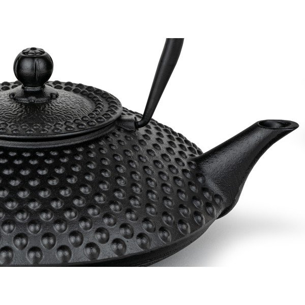 Fekete öntöttvas teáskanna szűrővel 1,25 l Xilin – Bredemeijer-image-2