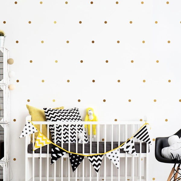 Fali gyerek matrica szett 100 db-os 2x2 cm Golden Points – Ambiance-image-1