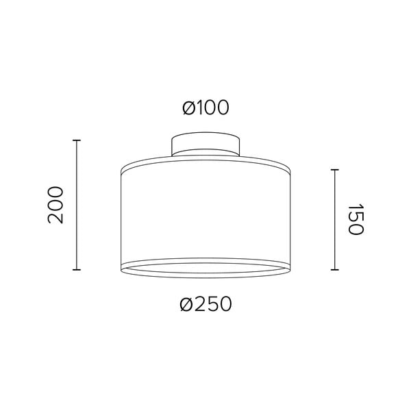 TSURI S mennyezeti lámpa természetes furnérból, ⌀ 25 cm - Sotto Luce-image-2