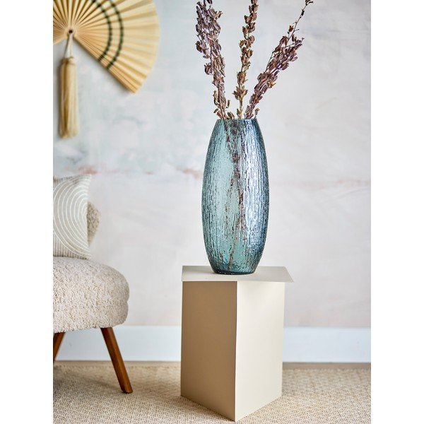 Szürke üveg kézzel készített váza (magasság 50 cm) Brock – Bloomingville-image-2