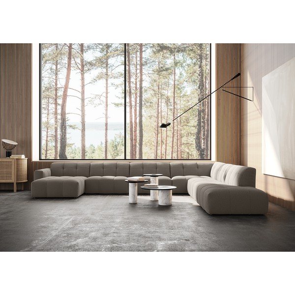 Szürke sarokkanapé (U alakú) Chess – Furninova -image-1