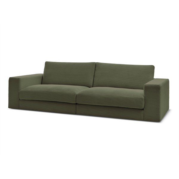 Zöld kordbársony kanapé 274 cm Leonard – Bobochic Paris-image-3