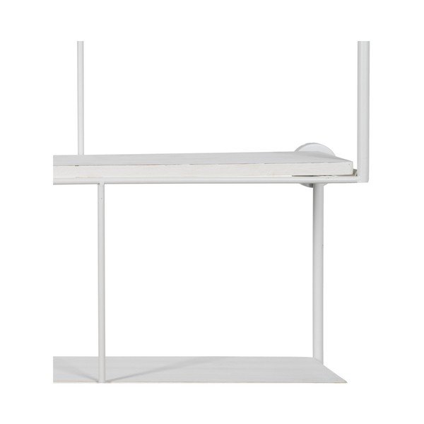 Fehér többszintes fém fali polc 51 cm – Ixia-image-3