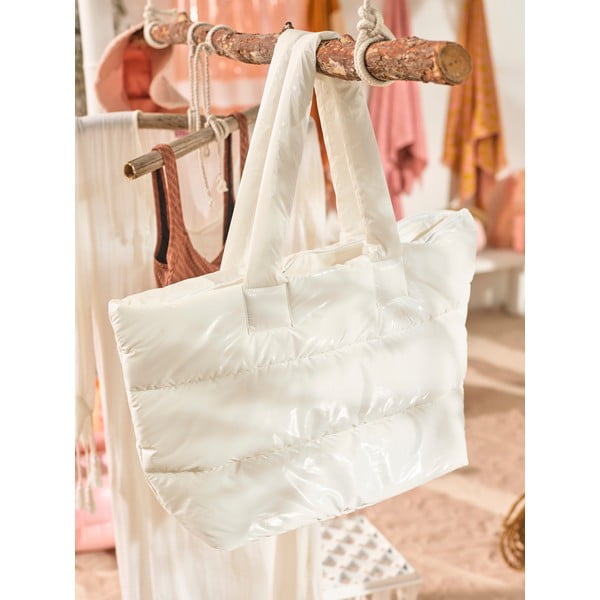Puffer fehér strandtáska - Sunnylife-image-1