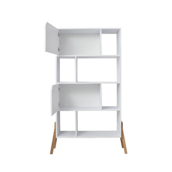 Lotta fehér tölgyfa könyvespolc - BELLAMY-image-1