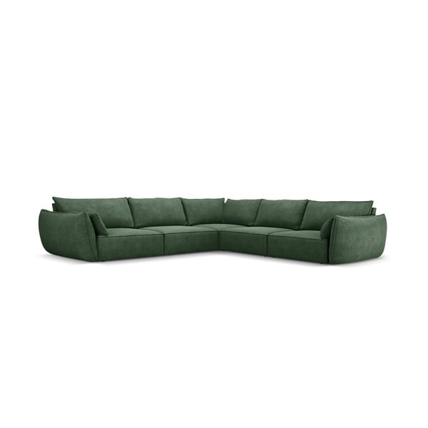 Sötétzöld sarokkanapé (variálható) Vanda – Mazzini Sofas-image-2