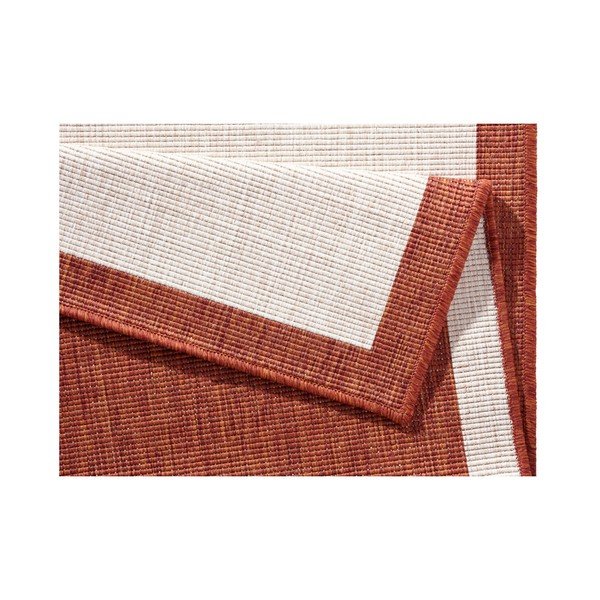 Panama piros-krémszínű kültéri szőnyeg, 80 x 250 cm - NORTHRUGS-image-3