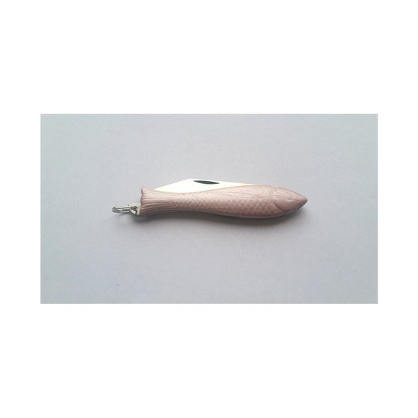 Világos rózsaszín hal formájú cseh bicska karikával - Alexandra Dětinská-image-2