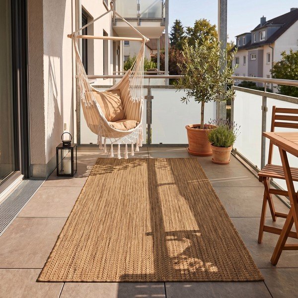 Barna kültéri-beltéri szőnyeg 60x100 cm Mira 1450 – Ayyildiz Carpets-image-1