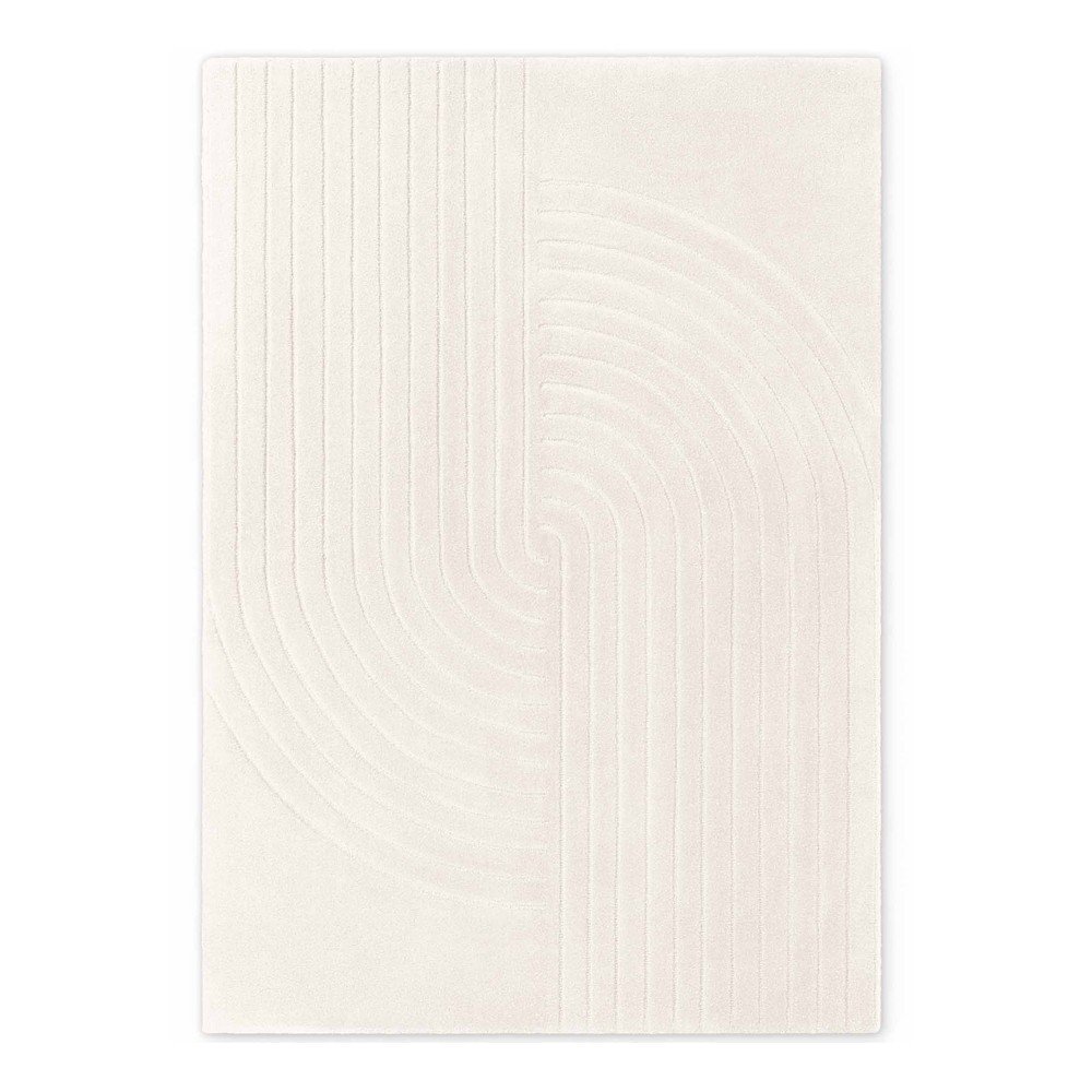 Krémszínű kézi szövésű gyapjú szőnyeg 160x230 cm Arcura – Vikosa