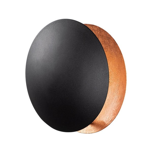 Fekete-rézszínű LED fali lámpa ø 25 cm Yosma – Opviq lights-image-4