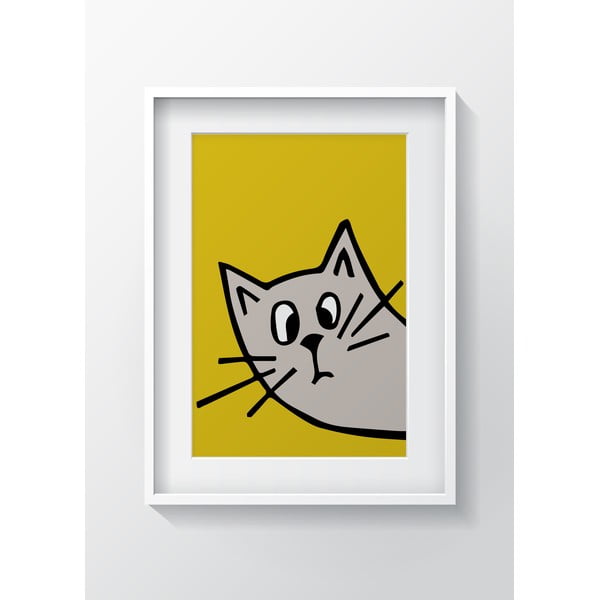 Orange Cat falikép, 24 x 29 cm - OYO Kids