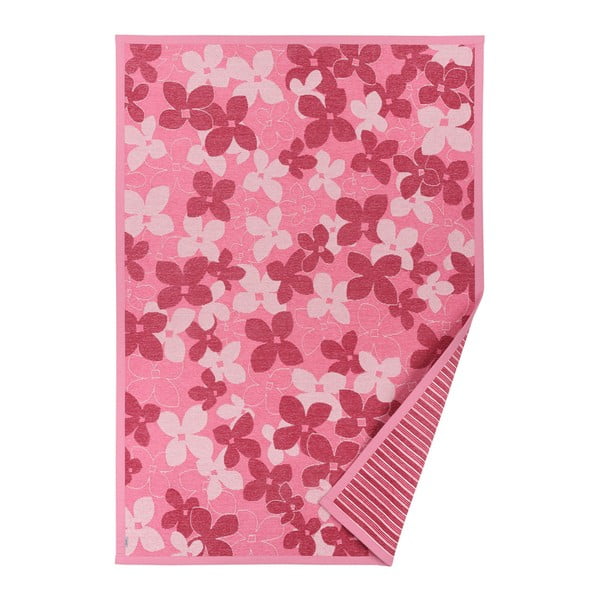 Nurme rózsaszín, mintás kétoldalú szőnyeg, 140 x 200 cm - Narma