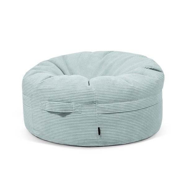 Mentazöld kordbársony babzsákfotel Roll 105 – SLOWDOWN