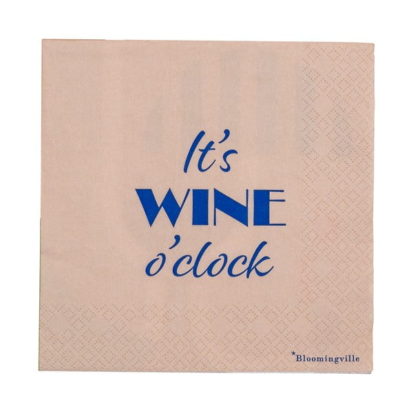 Papír szalvéta szett 20 db-os Wine – Bloomingville-image-2