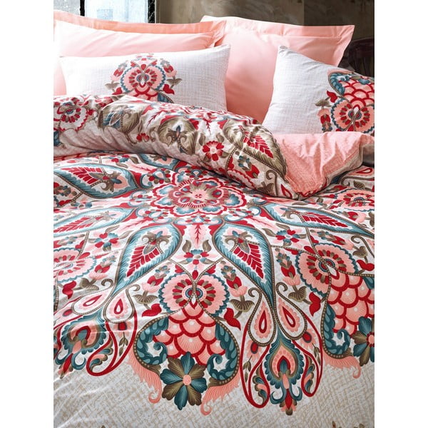 Harsa pamut ágyneműhuzat lepedővel, 200 x 220 cm - Cotton Box-image-1